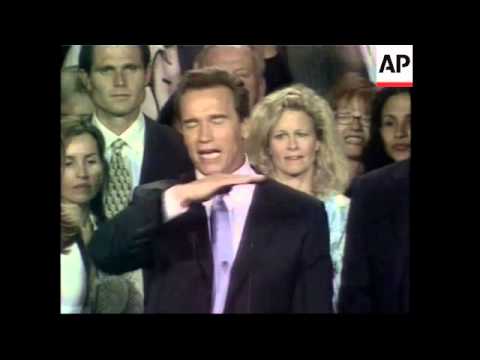 Arnold Schwarzenegger Election Victory Speech