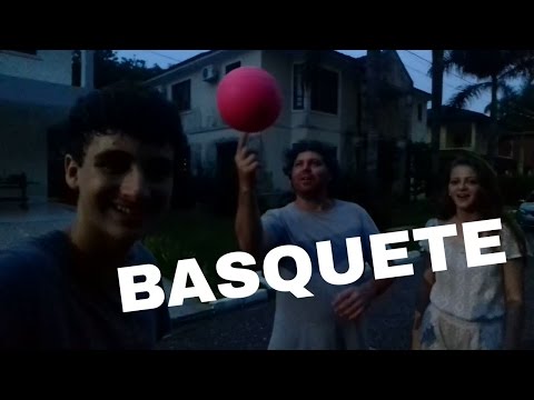 Desafio do basquete com tio Marcos e Sabrina