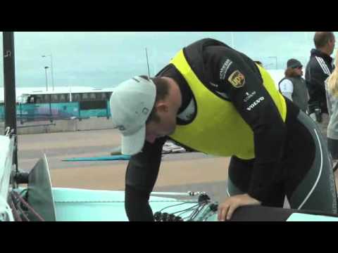 L'uscita in acqua di Ben Ainslie