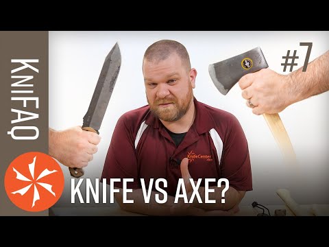KnifeCenter FAQ #7: Knife Vs. Axe for Survival? + Front Flippers, Wood Carving, More
