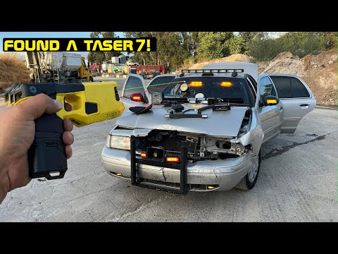 I Bought a Wrecked Police Car! Found a Taser 7!