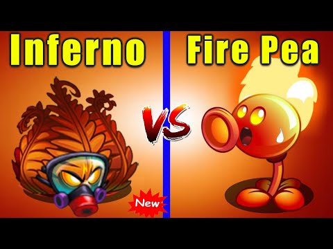 PVZ 2 | New INFERNO Plant vs FIRE PEASHOOTER - Who Will Win?