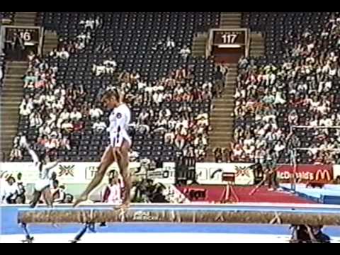 11th Team FRA Jenny Roland BB - 1991 World Gymnastics Championships 9.537