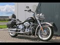 2011 Harley Davidson FLSTN Softail Deluxe In Vivid Black And Birch White