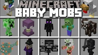 Minecraft BABY MOBS MOD / PLAY WITH BABY MOBS AND FIGHT THE VIOLENT ONES!! Minecraft
