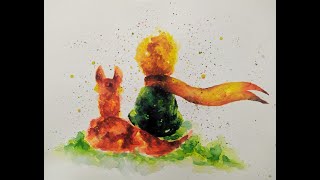Clase de pintura con acuarelas - El Principito