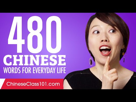 480 Chinese Words for Everyday Life - Basic Vocabulary #24
