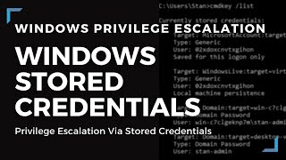 Windows Privilege Escalation - Using Stored Credentials