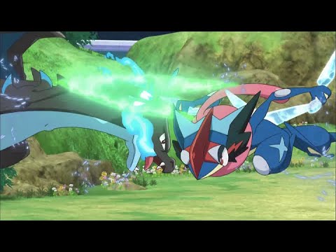 UK: Ash-Greninja versus Mega Charizard X! | Pokémon the Series: XYZ | Official Clip