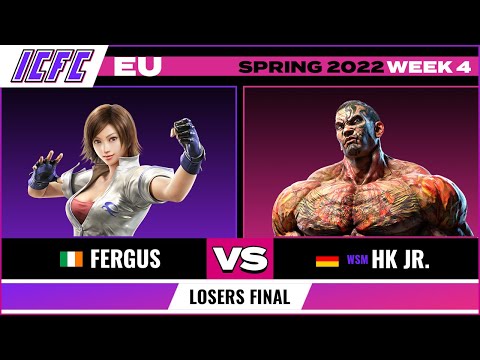 Fergus (Asuka) vs. HK Jr. (Fahkumram) Losers Final - ICFC EU Tekken 7 Spring 2022 Week 4