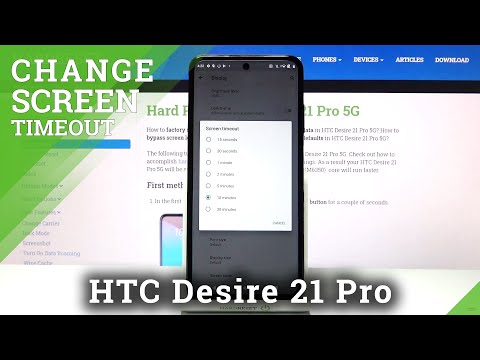 How to Change Screen Timeout in HTC Desire 21 Pro – Adjust Screen Timeout