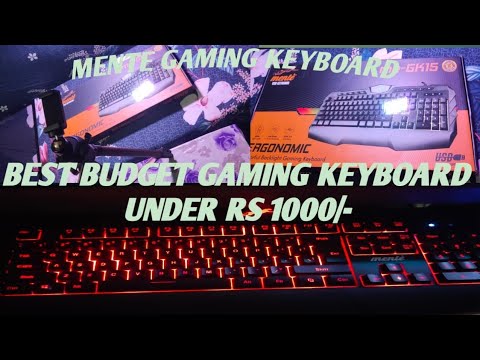 😊😍BEST BUDGET RGB GAMING KEYBOARD #UNDER Rs.1000/- #MENTE GAMING KEYBOARD #Tribez Vlogs