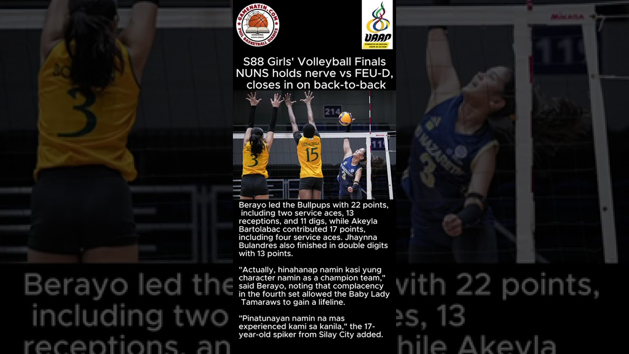 UAAP Girls' Volleyball: NU nips FEU in 5-set thriller to take game 1 of Finals