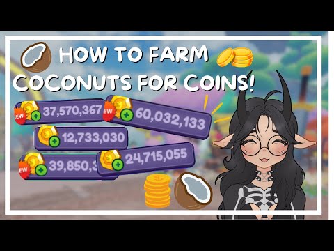 How to get a lot of *COINS* by farming *COCONUTS*! | Dragon Adventures Roblox