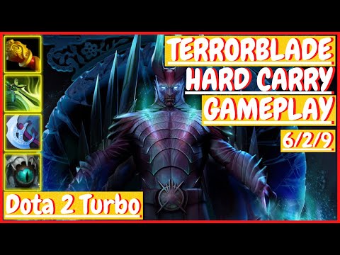 Terrorblade 6/2/9 [HARD CARRY] [Gameplay DOTA 2 Turbo] 7.31
