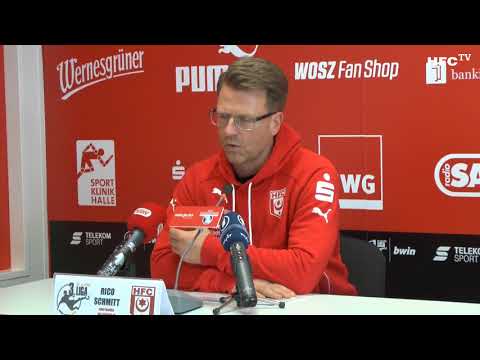 27. Spieltag:  Hallescher FC - SC Fortuna Köln Pressekonferenz vor dem Spiel