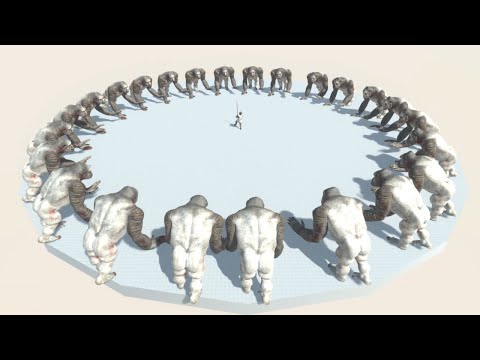 Every Unit surrounded by GORO THE GIANT - Animal Revolt Battle Simulator