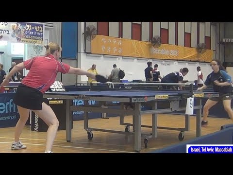 Elena CHUNIKHINA (RUS) vs Dor KARMIT (ISR) Israel, Tel Aviv, Macabiah 2013 Table Tennis