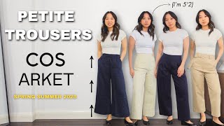 Best Petite Trousers from COS & ARKET | Spring 2025 Try-On