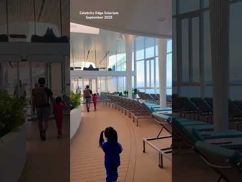 Thumbnail for Celebrity Edge Solarium Sept 2025 #alaskacruisevlog #travel #celebritycruises #cruise