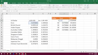 How to Add Real Time Currency Converter in Excel Sheet (Calculate Currency & Update)