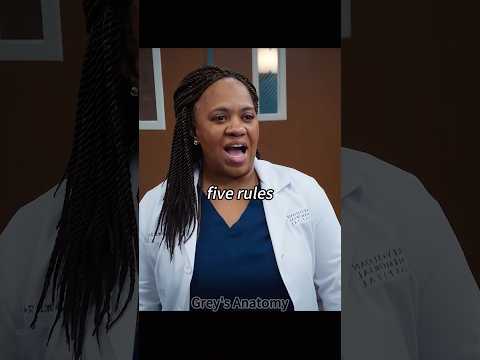 I have FIVE RULES #greysanatomy #shorts #medical #video #tvserial