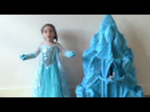 Elsa y Anna de Frozen: muñecas, castillo, Juguetes pequeñas, Anna, Kristoff, Olaf, Hans Juegan! Video