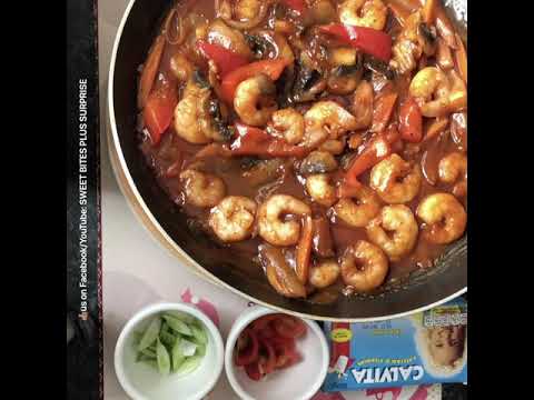 “LEVEL UP” stir-fry GAMBAS// HIPON GAMBAS//tomato shrimp// SPANISH GAMBAS