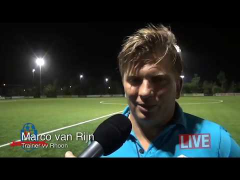 Interview Marco van Rijn trainer vv Rhoon  - RTV Albrandswaard Toernooi