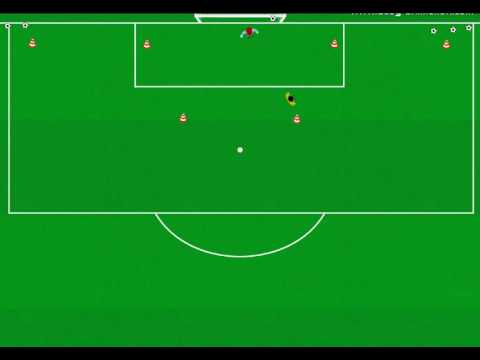 Torwartspiel, Torschuss, Ballführung - Fußball Training