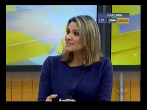 Vanessa tobias no Bom dia SC (08/08/2011)