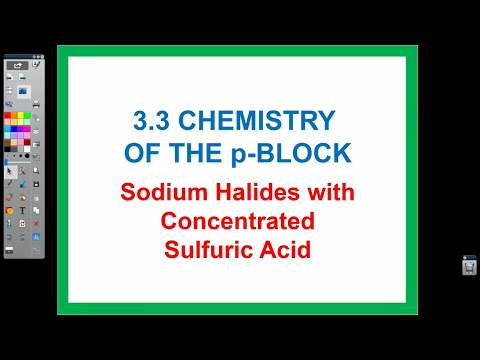 Group 7 - Reaction of Concentrated Sulfuric Acid With Sodium Halides