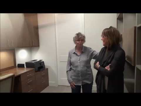 California Closets clients shows us her new home office