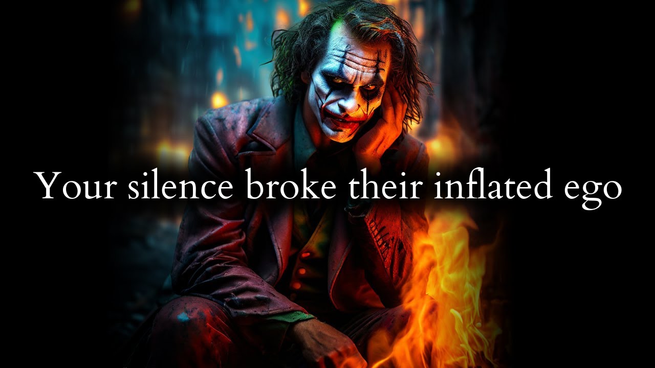 They're Wildin' coz your silence broke their inflated ego (How Sad) - Joker Speech