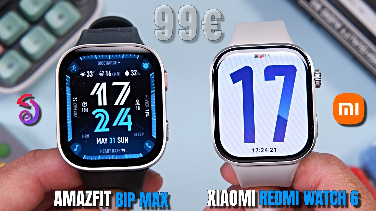 Xiaomi REDMI Watch 6 vs Amazfit BIP Max ⌚ ¿Cuál es el mejor RELOJ por 99€? | Comparativa