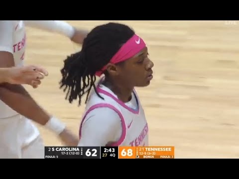 HIGHLIGHTS: Rennia Davis scores 24 in the 2nd HALF, UT ends South Carolina's 31 game SEC win streak!