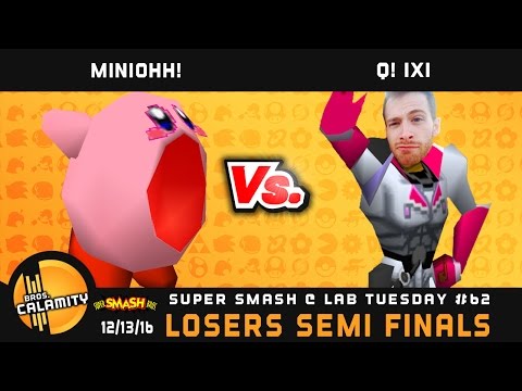 S@LT #62 | Miniohh! (Kirby) vs Q! iXi (Falcon) - Losers Semi Finals - SSB64 Singles
