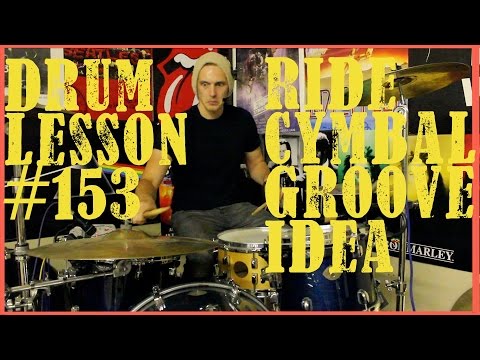 Intermediate Ride Cymbal Groove - Drum Lesson #153