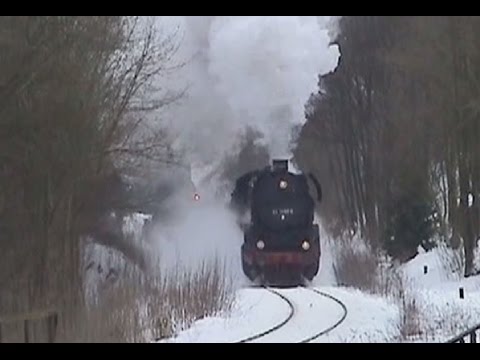 Winter-Dampflokfahrten mit 44 1486 - 41 1231 - 41 1150 - 52 8075