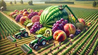 Como os Agricultores Americanos Colhem Milhares de Toneladas de Frutas e Vegetais