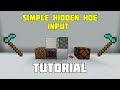 Minecraft 1.16 Hidden Hoe Input Tutorial