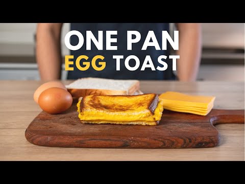 How To Make One Pan Egg Toast (Korean Style French Toast)