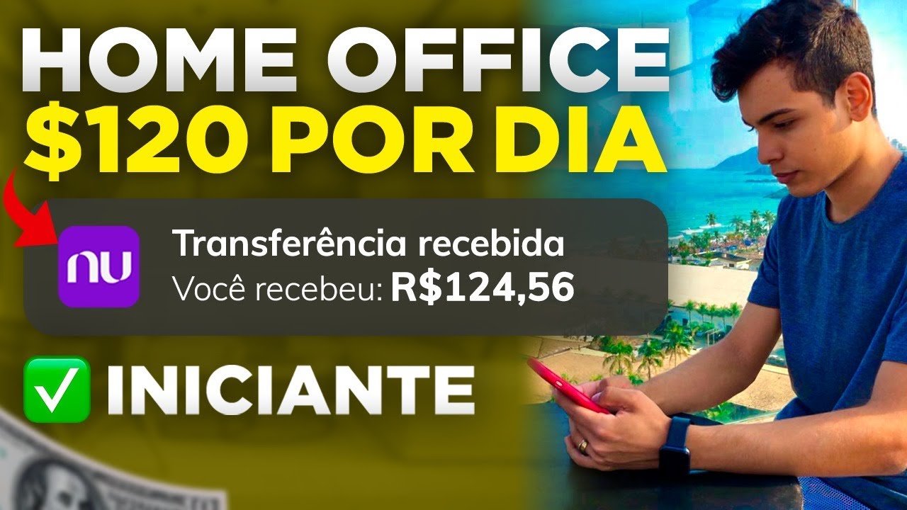 VAGAS DE TRABALHO HOME OFFICE! SEJA CONTRATADO SENDO INICIANTE E GANHE R$120/DIA EM CASA
