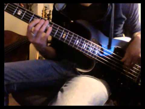 Andrea Caggiari on  Funky drummer - Bass playalong