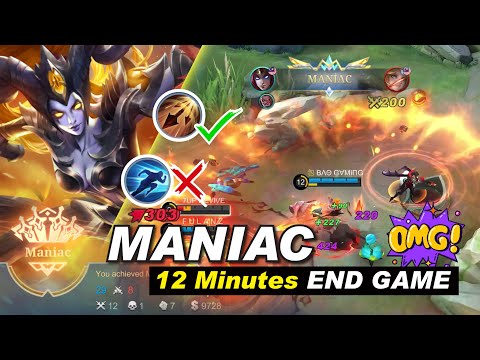 IRITHEL MANIAC VS Edith Feeder Gameplay 😆 12 Minutes END GAME | BEST BUILD EMBLEM SET MLBB