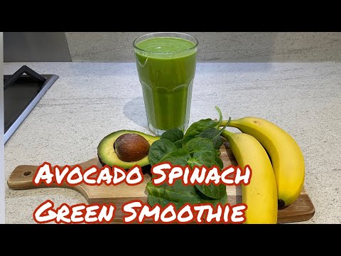 Easy Avocado Spinach Green Smoothie