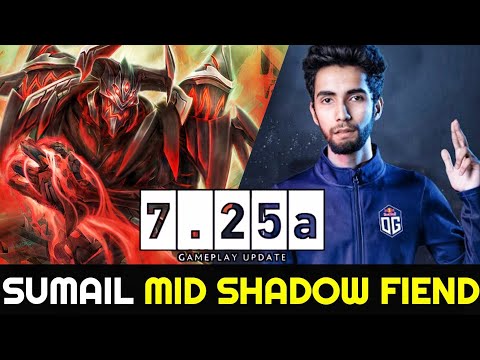 SUMAIL Shadow Fiend - Insane Right Click Boss Full Physical Build Destroy Invoker Mid 7.25 Dota 2
