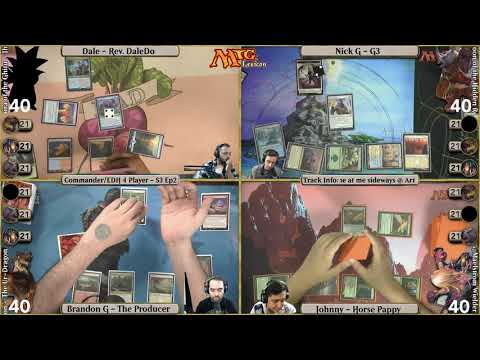 Commander/EDH FFA | S3E20.6 - Jhoira VS Roon VS Fire & Sun VS The Ur-Dragon | Physical MTG Gameplay