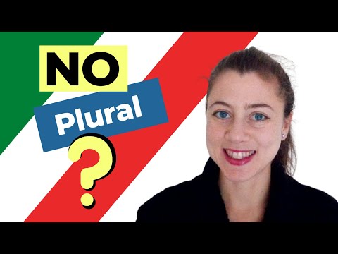 Italian Words with NO Plural ("Nomi Difettivi")