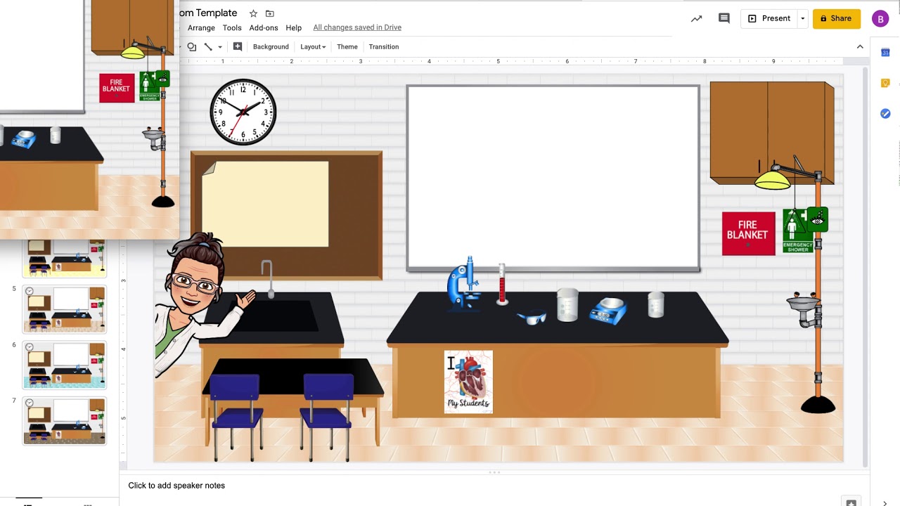 Virtual Science Lab Classroom Template